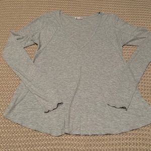 Free people thin thermal long sleeve//NWOT